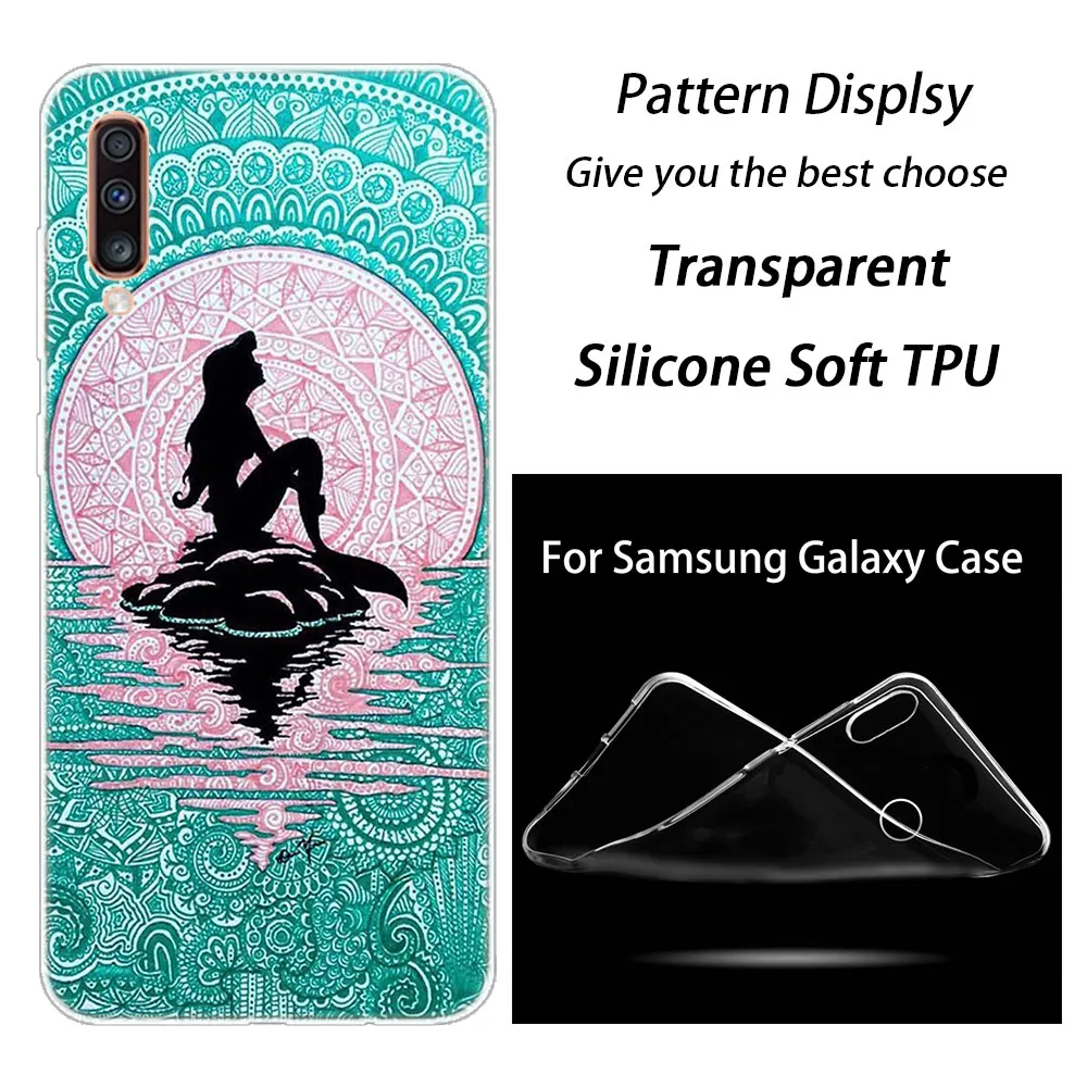 Платье принцессы с принтом «Русалочка Ариэль» чехол для samsung Galaxy A90 A80 A70 A60 A50 A40 A30 A10 A20E A2CORE A9 A7 A8 A6 плюс A5