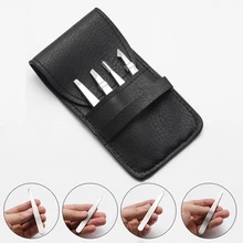 4 шт. набор инструментов для ОУР Пинцет из нержавеющей стали набор пинцетов с полиуретановой сумкой высокое качество изогнутые прямые многофункциональные кусачки для ремонта инструмент