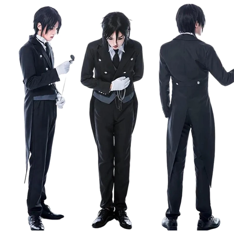 Sebastian Michaelis Ciel Phantomhive Black Butler Costume PNG Clipart  Anime Black Butler Butler Character Ciel Phantomhive