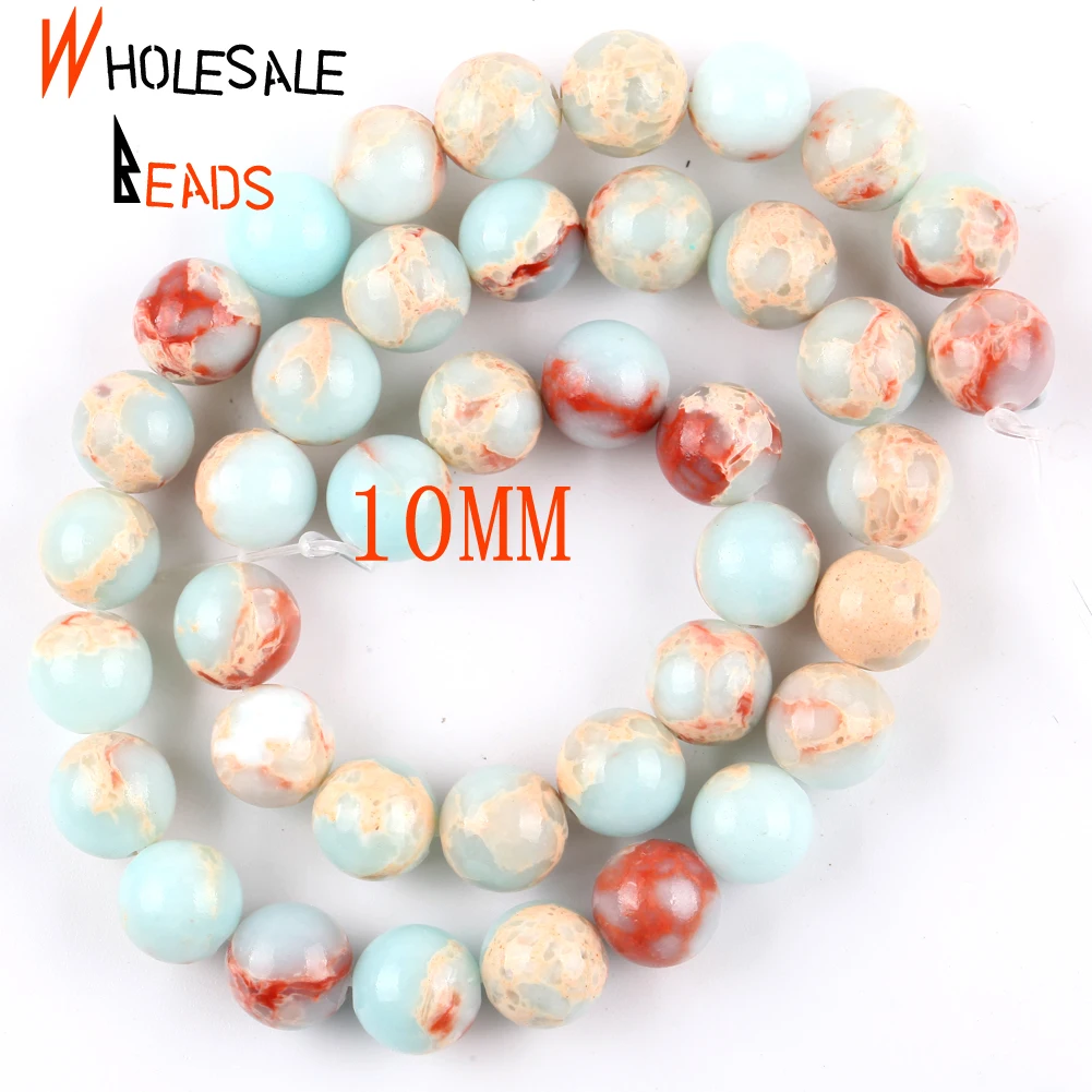 الطبيعية السلس شوشان حجر الخرز المستديرة لصنع المج...