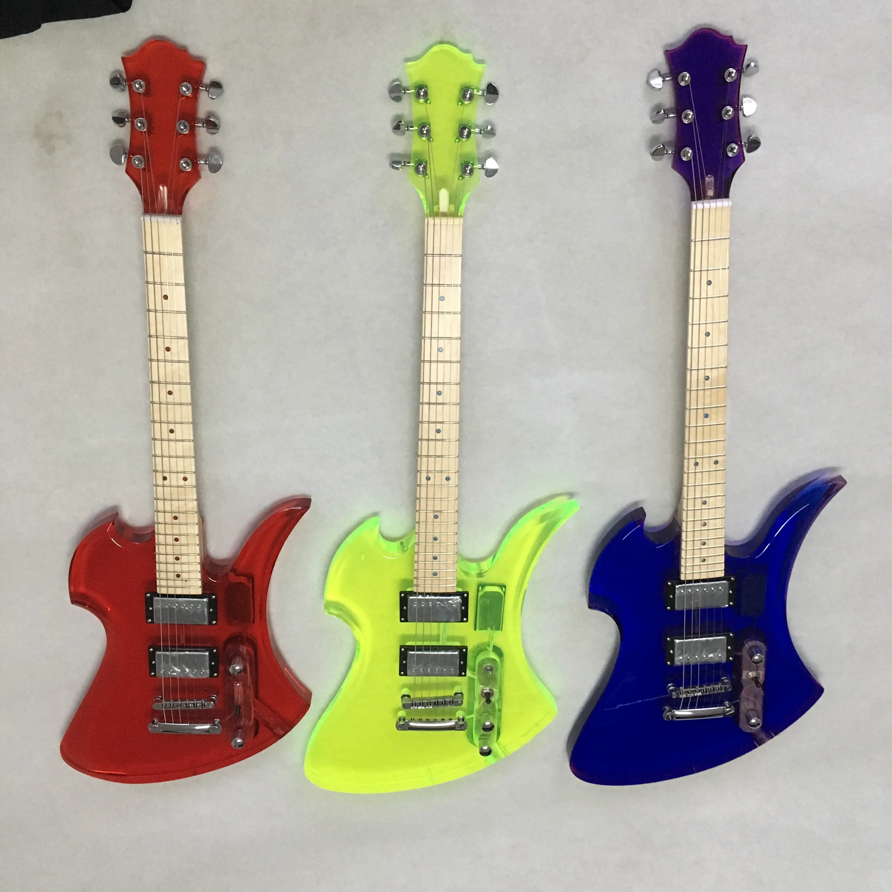 

Electric Guitar/Acrylic Crystal Special Shaped High Quality Guitar of Different Colors/Customizable Chinese Electric Guitar