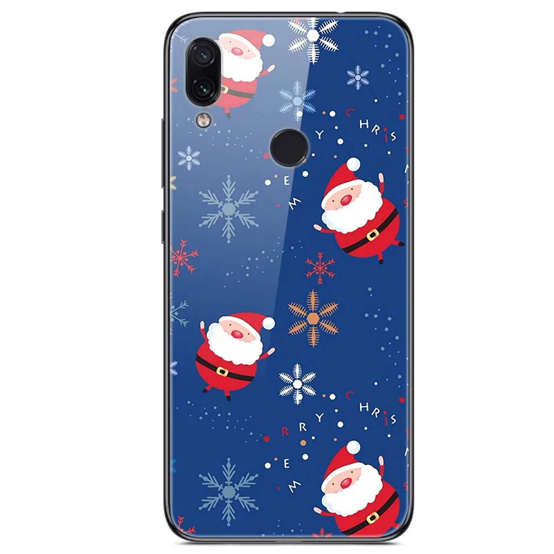 Рождественский чехол для телефона s для huawei Honor 20 Pro 8X Max 8A mate 20 Pro 10 P30 P20 Lite P Smart Z Plus Nova 3i чехол из закаленного стекла