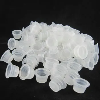 

Lot Of 1000PCS Large Size Microblading Plastic Tattoo Ink Cap Cups Pigment Clear Holders For Needle Tip Accessories Supply
