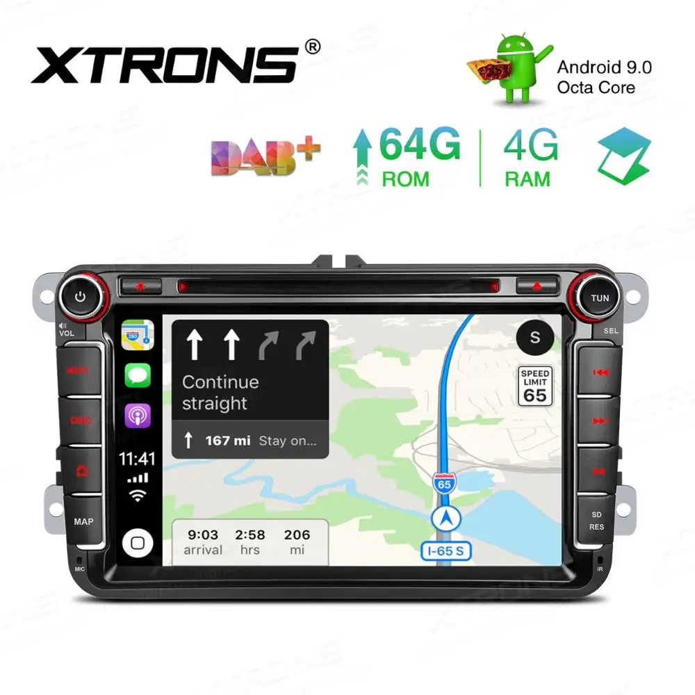 

8" Android 9.0 Pie OS Car DVD Multimedia Navigation GPS Radio for Seat Alhambra 2010-2016 & Altea 2004-2015 & Altea XL 2007-2015