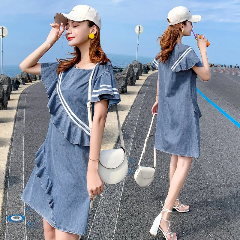 

Computer Cable Lock Women's Summer 2019 New Style WOMEN'S Dress-Style Korean-style Summer Wear Loose Casual Popular Skirt Fashio