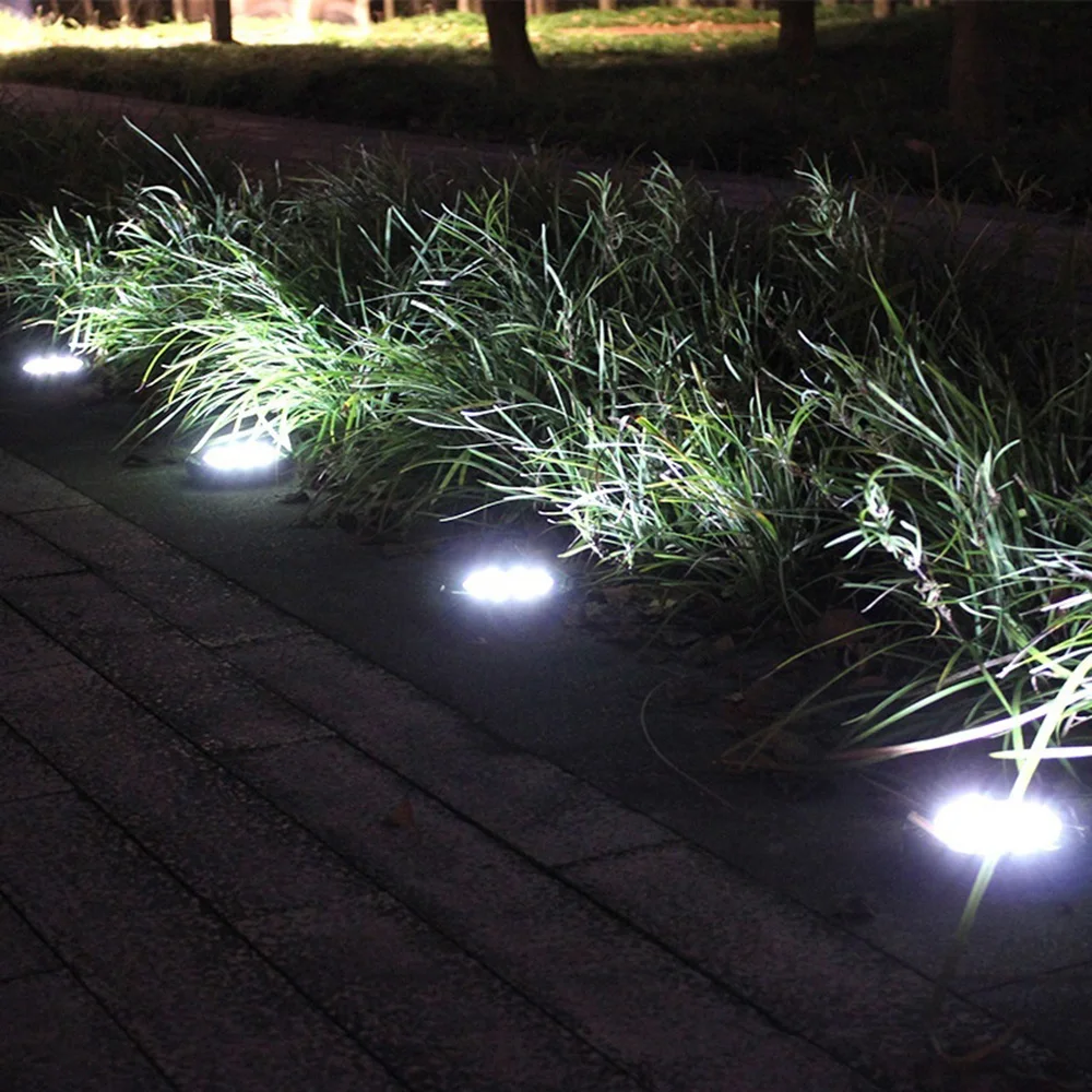 8LED Солнечная энергия IP65 Водонепроницаемый Мраморный Светильник с управлением дорожка светильник s дорожка пейзаж светильник уличный садовый настил