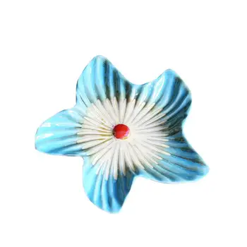 

1pc Fruit Plate Ceramic Sea Star Mediterranean Soap Tray Holder Multifunction Plate Dish Tray for Jewelry Fruit Snacks Soap