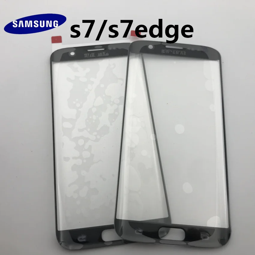 Новинка,, для samsung Galaxy S7, G930, s7 edge, g935, Задняя стеклянная крышка, задняя крышка, крышка батареи, дверь+ передняя стеклянная линза+ клей+ Инструменты