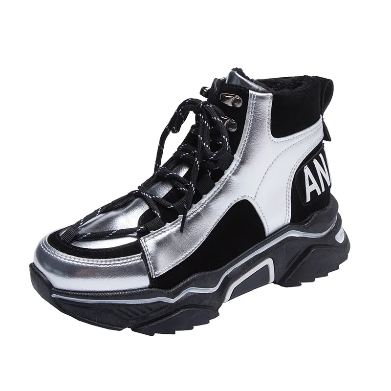 Женская обувь для бега; не скользящие спортивные кроссовки; женские зимние ботинки; прогулочная обувь; zapatillas mujer - Цвет: sliver