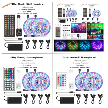 

RGB 300LEDS Mix Color 5meter/16.4ft 10meter/32.ft LED strip light music controller 24key IR controller 44key IR controller