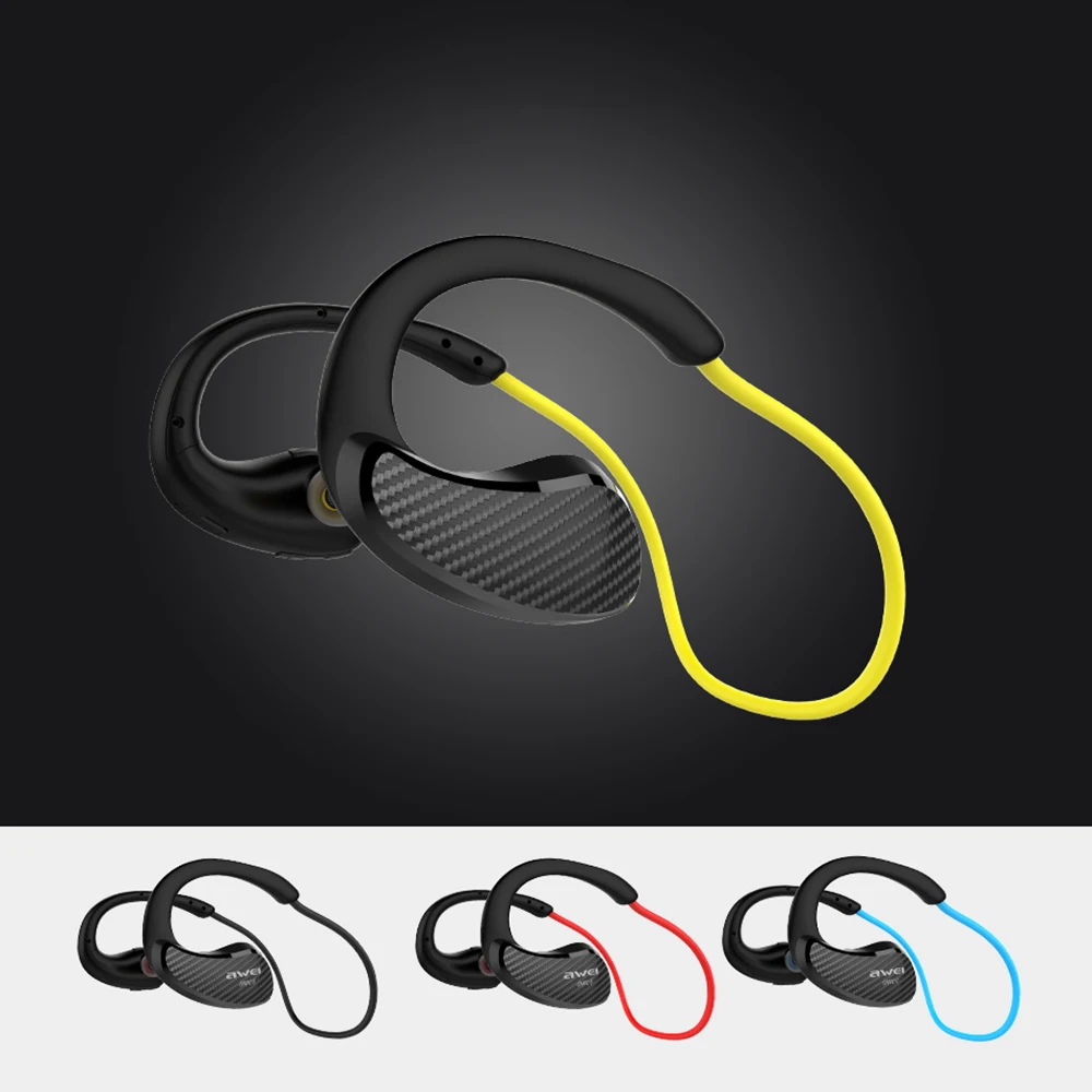 Awei Blutooth Спортивная гарнитура наушники в ухо беспроводные Auriculares Bluetooth для вашего