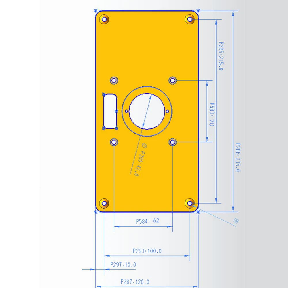 Placa de inserção para madeira, para bancos