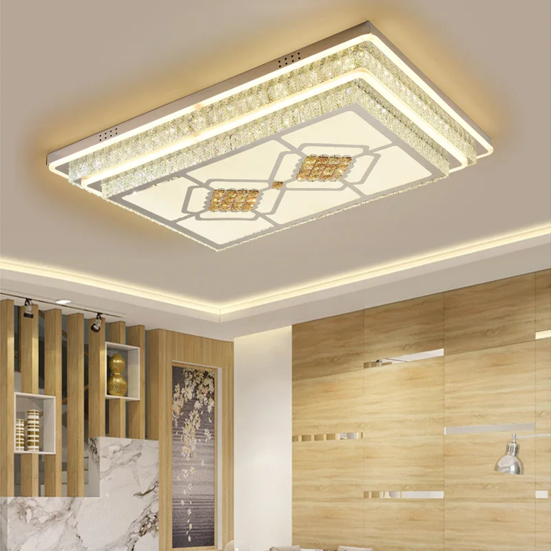 

2020 Hot Seller K9 Crystal Ceiling Light with 2.4G Dimmbale Remote Control Home Decor Lighting Luxury Ceiling LED Light
