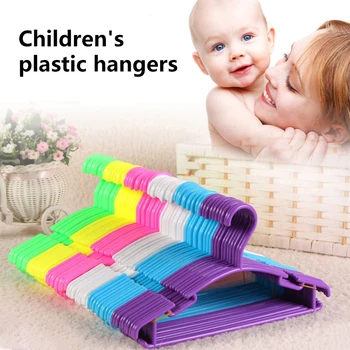 

New Made Of PP Material Durable 10Pcs/Lot Portable Clothes Hanger Toddler Baby Clothes Coat Plastic Hangers Hook Household