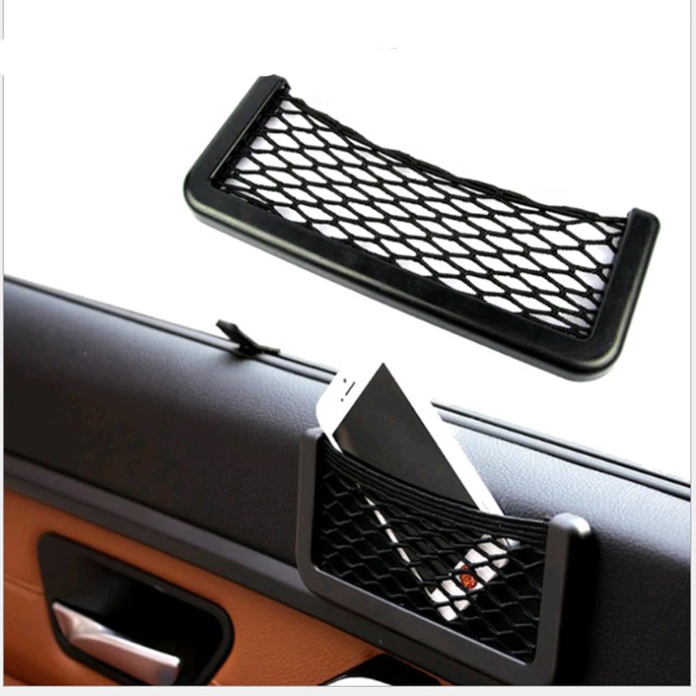 Сетчатая Сумка-органайзер для автомобиля, боковой держатель для сиденья телефона, сумка для хранения, органайзер для автомобиля, аксессуары для автомобиля