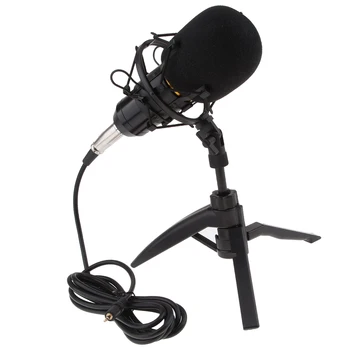 

Table Studio Broadcasting Recording Condenser Microphone Mic with Filter Shield Sound Recording Microphone For Computer PC