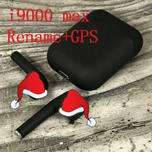 i9000 tws Матовый Черный Супер копия 1:1 Air 2 1536U чип Bluetooth наушники Поддержка ios13 pk i200 i1000 i50000 TWS