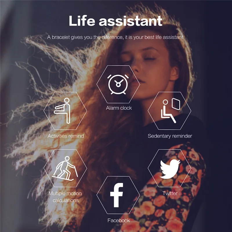 M3 Plus, смарт-браслет, часы, фитнес-трекер, сообщения, напоминание, цветной экран, водонепроницаемый, спортивный, для мужчин и женщин, браслет, шагомер
