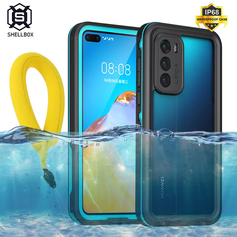 Водонепроницаемый чехол для Huawei P40 Pro P30 Lite противоударный силиконовый Mate 30 P20