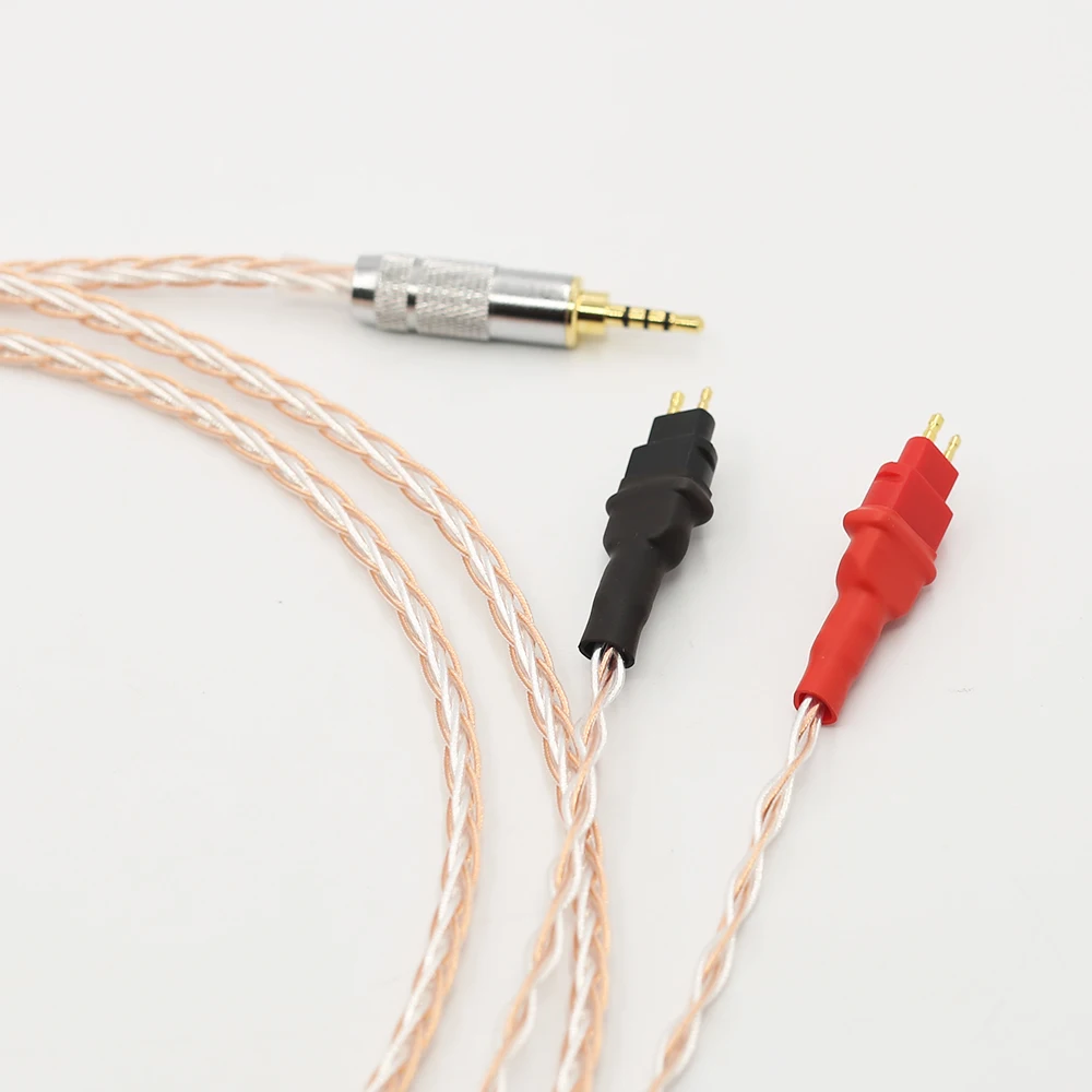 2 5mm TRRS BALANCED Cable For HD650 HD600 HD660s Silver Copper Twisted headphone upgraded cable