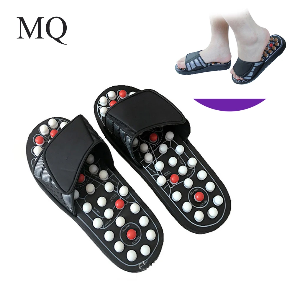 Regnskab to uger Immunitet Foot Massage Slippers Magnetic Therapy Rotating Acupuncture Foot Relax Tool  Healthy Sandal Reflex Massager Shoes Health Care