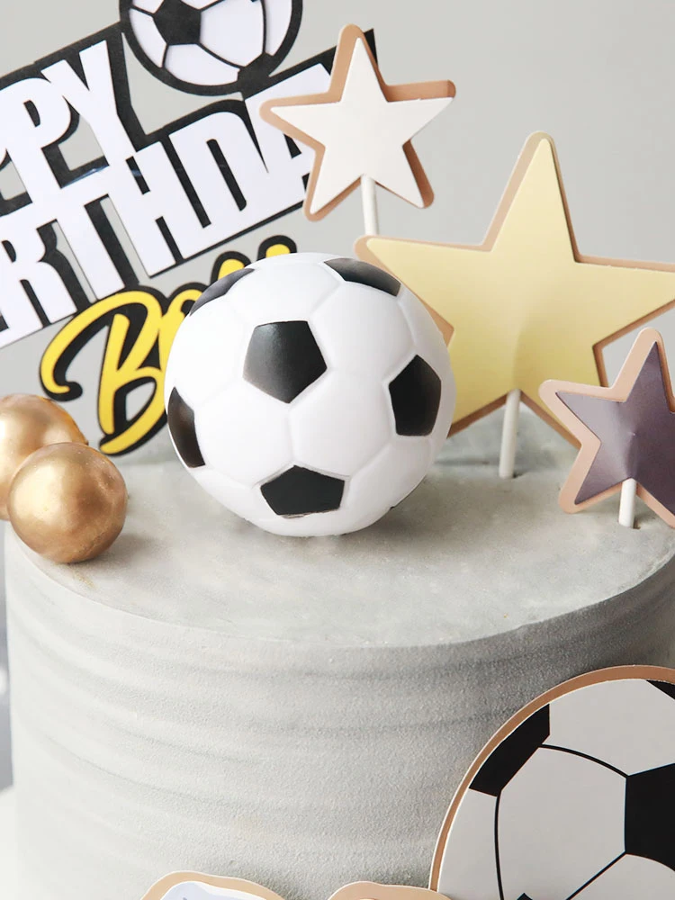 Party Decorations Birthday Party Supplies Cake Topper Cake Decorations Cake Toppers Basketball Football Theme Party Cupcake Topper Happy Birthday Cake Topper Flage For Kids Boy Birthday Party