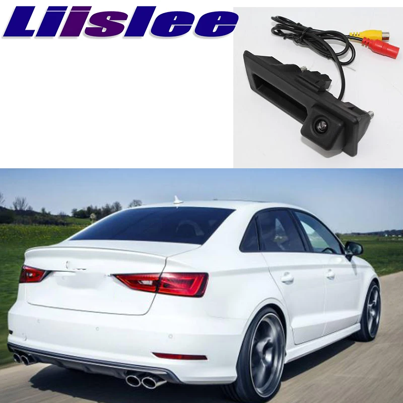 

LiandLee Car Trunk Handle Rear View Reversing Parking Camera For Audi A4 B8 8K Sedan 2008~2016
