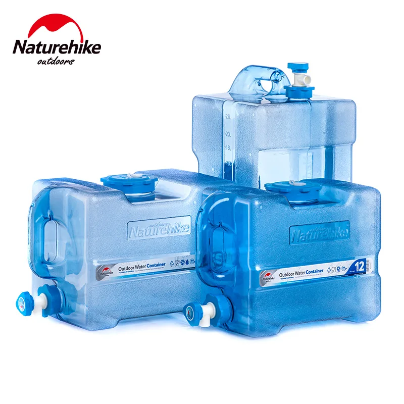 

Naturehike 12L 19L 24L Outdoor Large Capacity Water Bucket Food Grade PC Water Container For Wild Camping Water Tank With Faucet