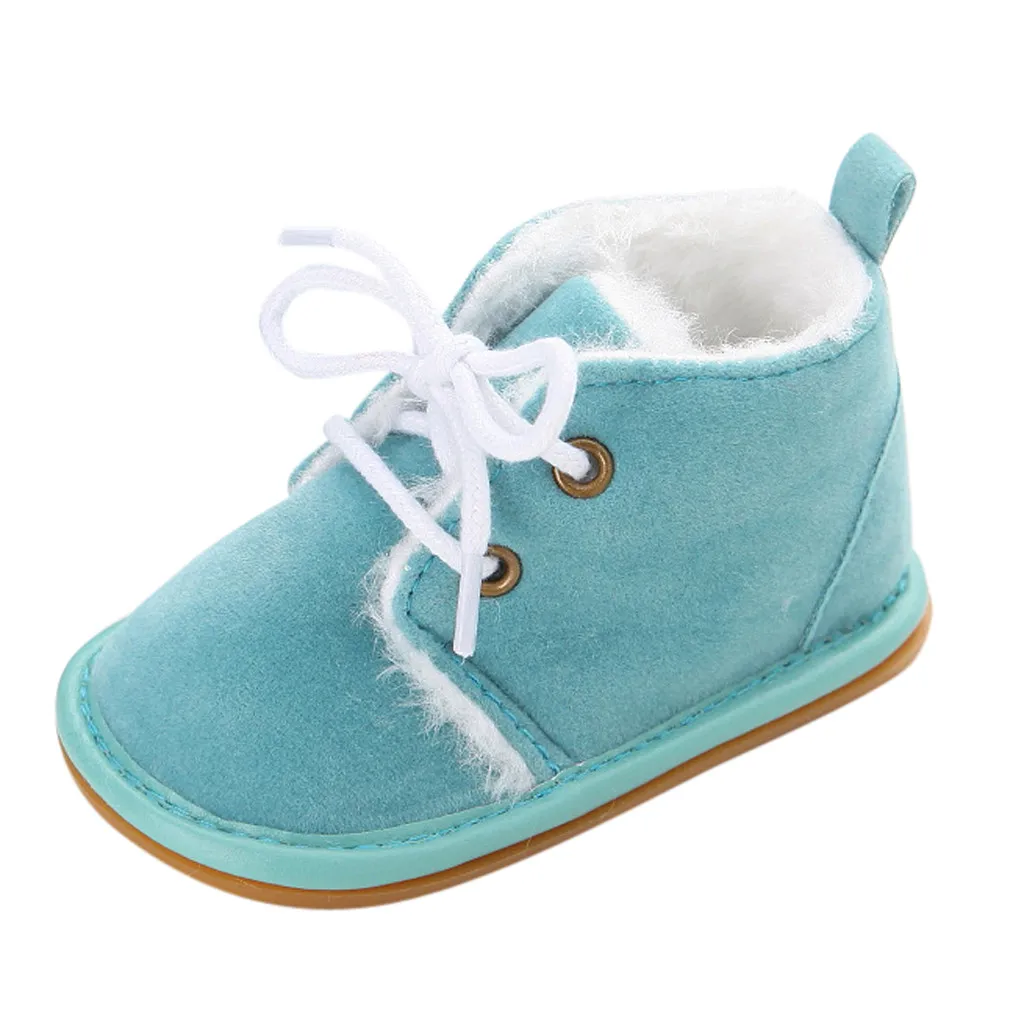 Обувь для маленьких девочек Первые ходунки мягкая подошва милый новорожденный малыш мягкая подошва на шнуровке обувь для мальчика chaussure bebe fille bebek ayakkabi - Цвет: Небесно-голубой