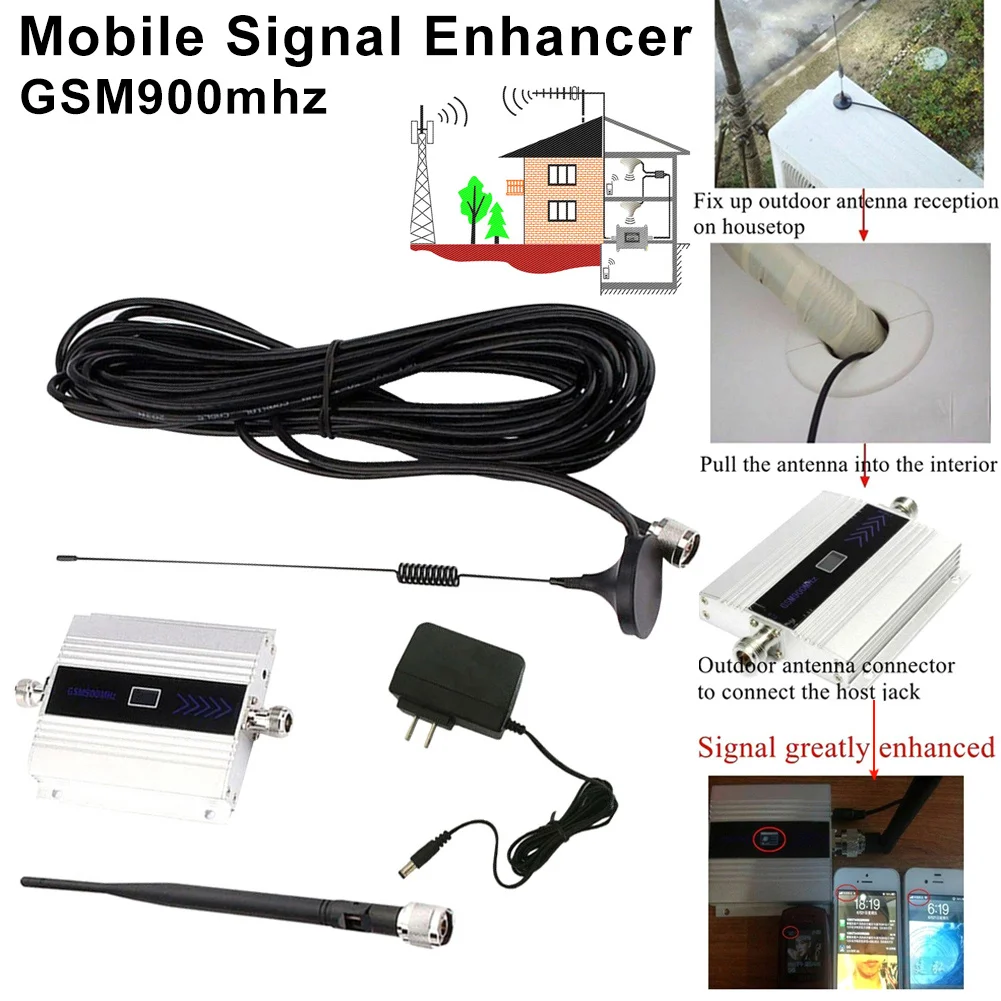 Мобильный телефон усилитель сигнала 900 МГц GSM усилитель антенна прочный для мобильного телефона TU-shop