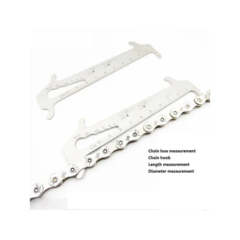 

Bicycle Mountain Bike Chain Caliper Wear Replacement Detector Road Folding Bicycle Chain Wear Replacement Detection Rail Tool