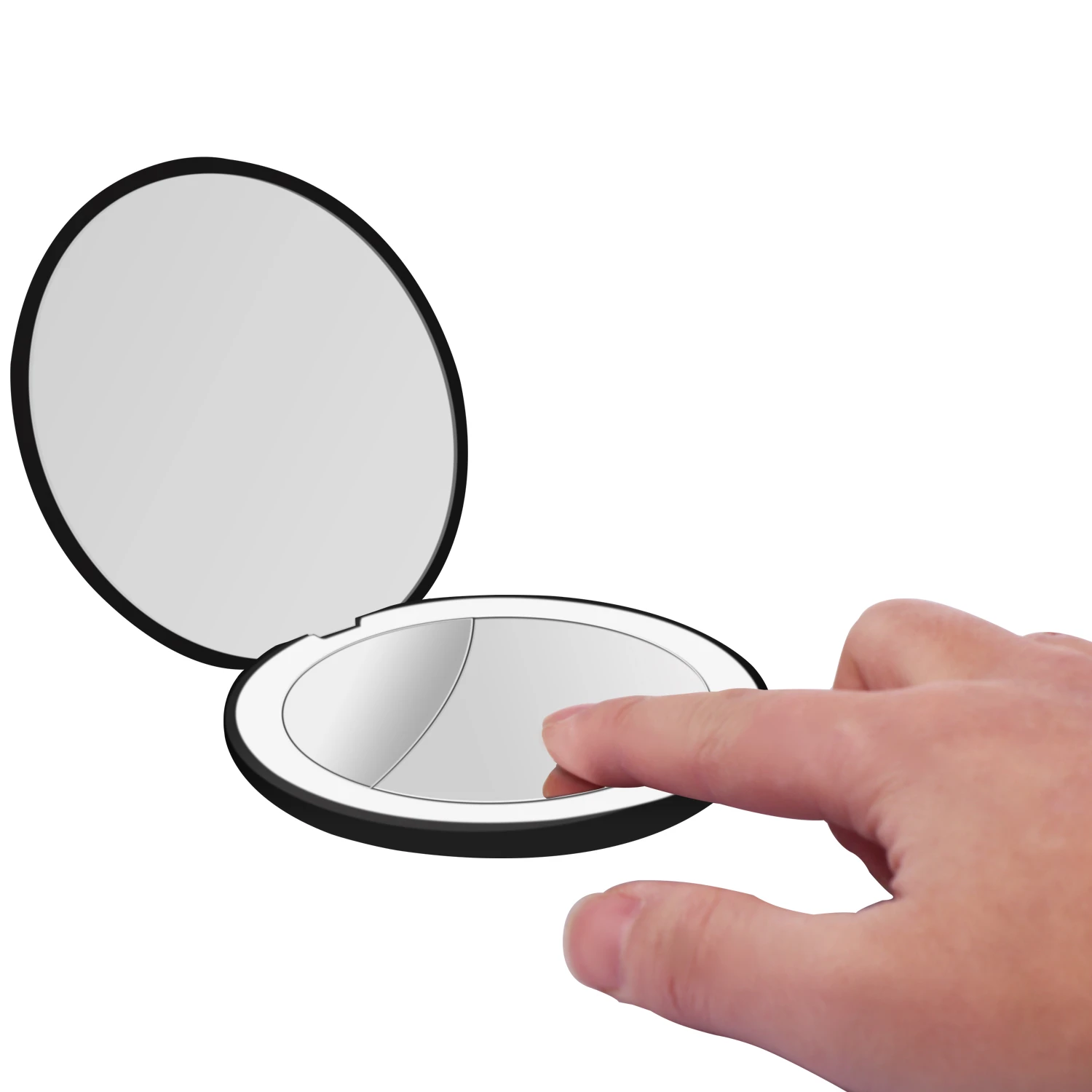 New Led Rechargeable Compact Mirror 2-sided 1x/10x Magnification Compact  Travel Makeup Tool Accessories Folding Handheld Mirror - Makeup Mirrors -  AliExpress