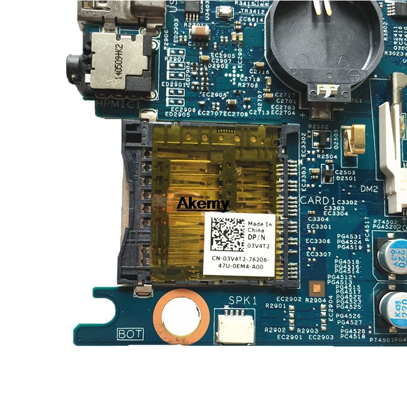 DOH50 MB 12322-2 PWB: KJ7NX placa база для DELL 7537 5GRP2 материнская плата для ноутбука процессор SR1EB I7-4500U ТЕСТ ОК