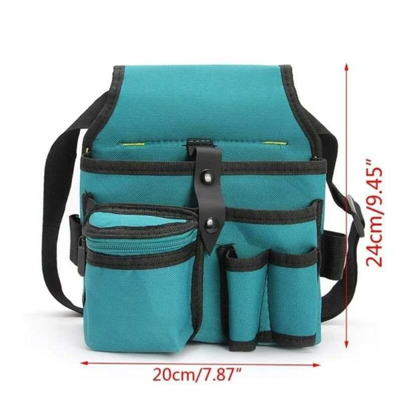 

Hardware Duty Tools Storage Bag Wide Mouth Multi-Pockets Portable Container