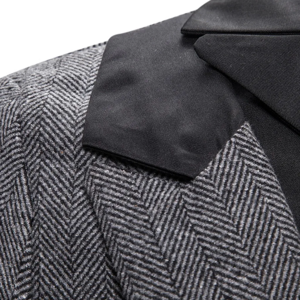 Chaqueta hombre jaqueta masculino, зимнее пальто для мужчин, для отдыха, в полоску, с отстрочкой, в стиле панк, ретро, тонкое пальто, смокинг, пальто casaco abrigo