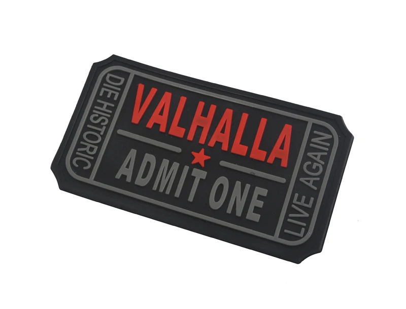 ПВХ вышивка билет морального пестрые комнатные армии Викинги снова жить под