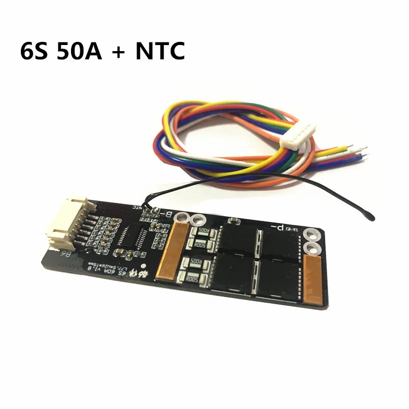 6S 50A NTC BMS доска 3,7 V Ternary литиевая батарея Защитная плата/BMS 7 S/BMS 6S доска