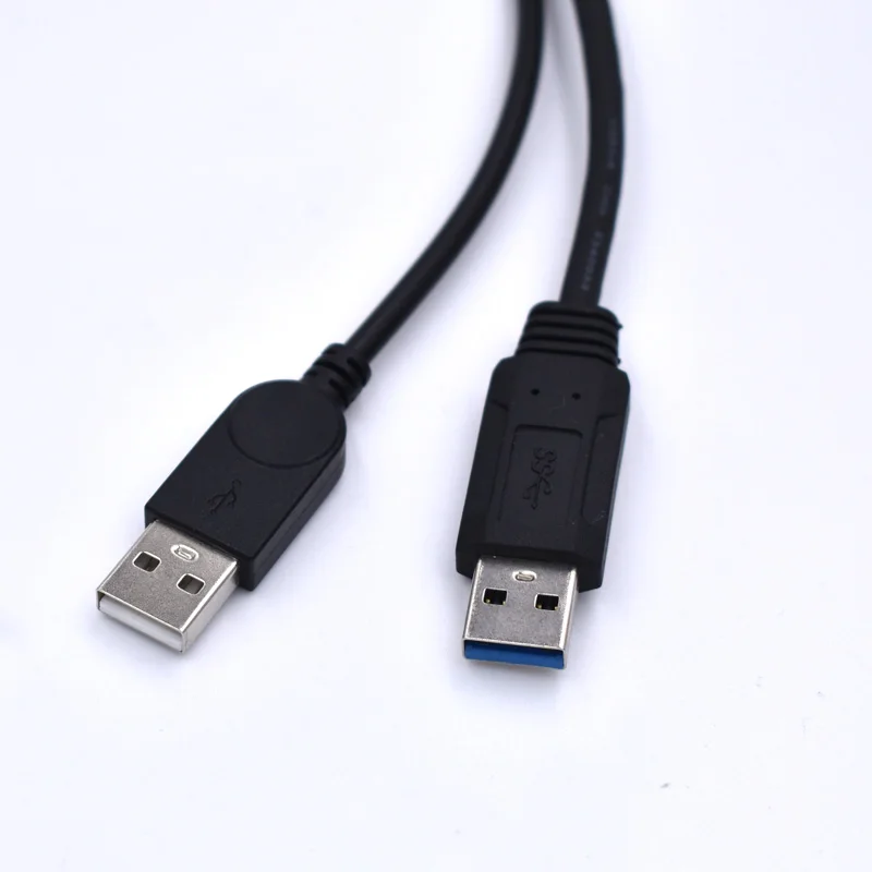 50 шт./лот USB 3 0 Женский двойной Мужской дополнительный силовой кабель для передачи