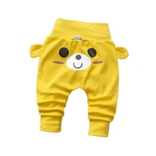 Повседневные модные детские штаны на весну-осень; хлопковые брюки с принтом с героями мультфильмов; детские штаны