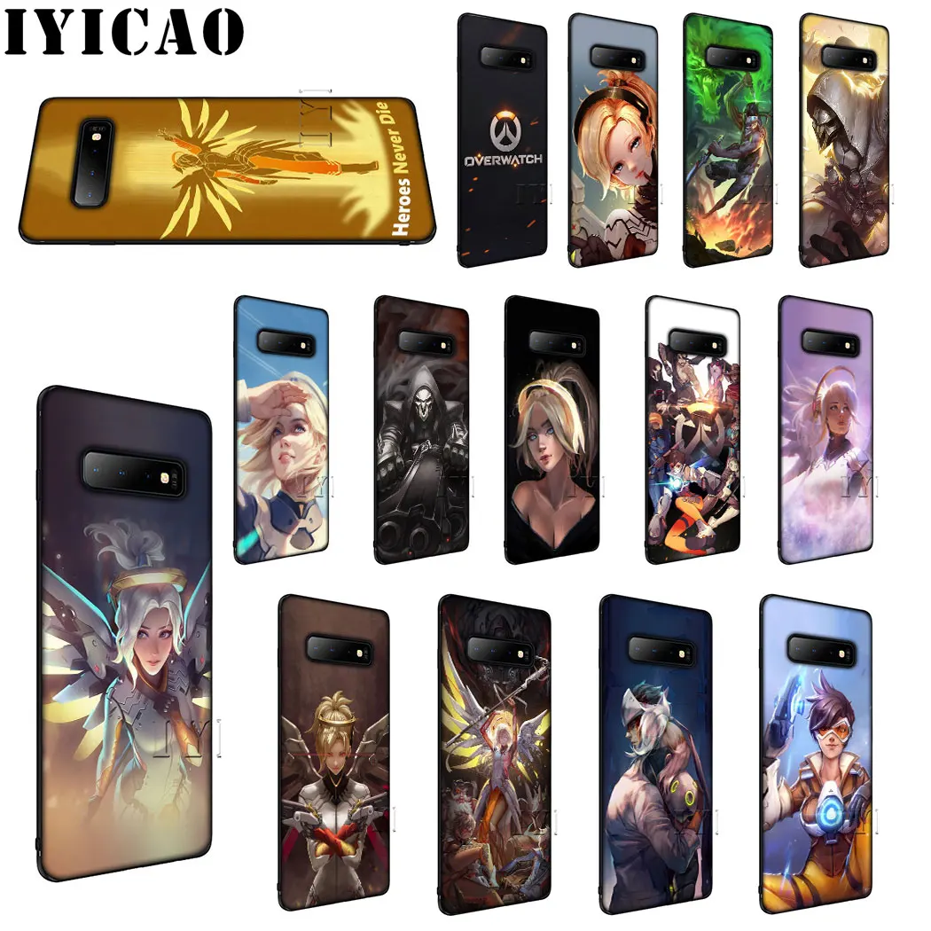 IYICAO Overwatch mercy Мягкий силиконовый чехол для samsung A3 A5 A6 Plus A7 A8 A9 J6 телефона | Мобильные