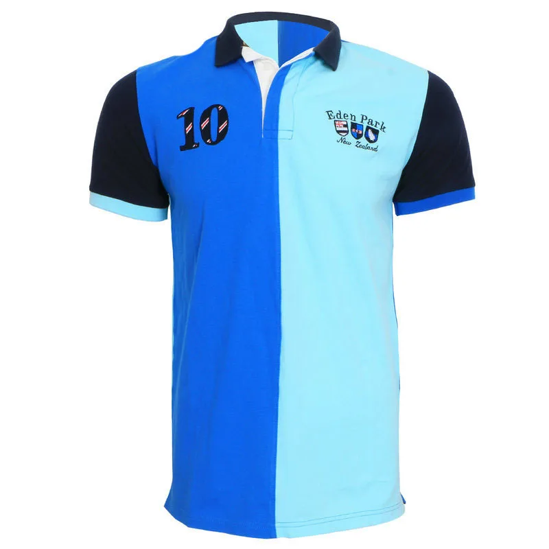 Eden Park Mannen Polo Korte Polo Kleding фирменный дизайн Camisa Masculina повседневная спортивная одежда Ademende мужские поло рубашки - Цвет: T017 Blue