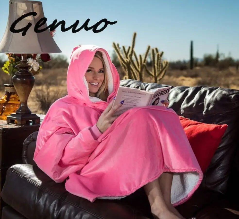 Blanket With Sleeves Women Oversized Hoodie Fleece Warm Hoodies Sweatshirts Giant TV Blanket Women Hoody Robe Casaco Feminino Blanket With Sleeves Women Oversized Hoodie Fleece Warm Hoodies Sweatshirts Giant TV Blanket Women Hoody Robe Casaco Feminino