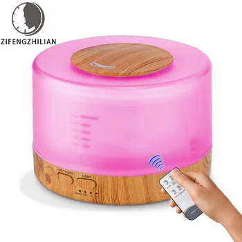 

500ml Aroma Air Humidifier Aromatherapy Essential Oil Diffuser Ultrasonic Manufacturer Fresh Steam for Remote Control