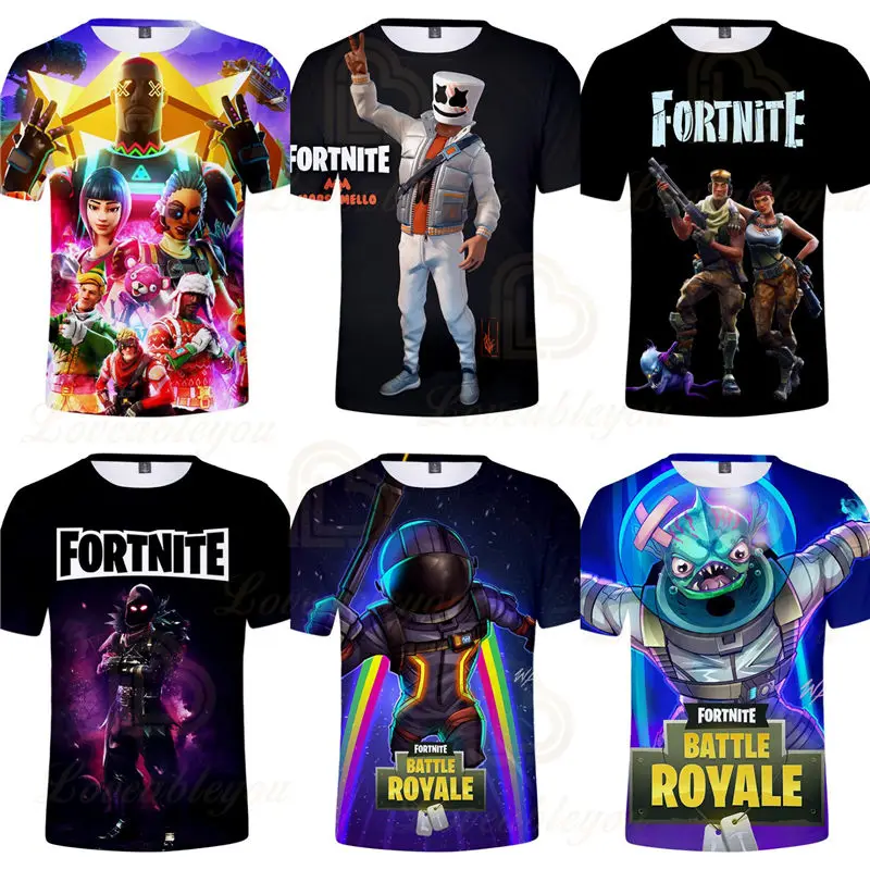 Футболка детская с героями игры Fortnite Battle Royale Victory на возраст от 6 до 19 лет | Женская