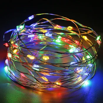 

10M Multicolor LED Lighting String Romantic Garden Fairy Lights Flexible Cabinet Lamp Copper Wire LED Lighting for Wedding