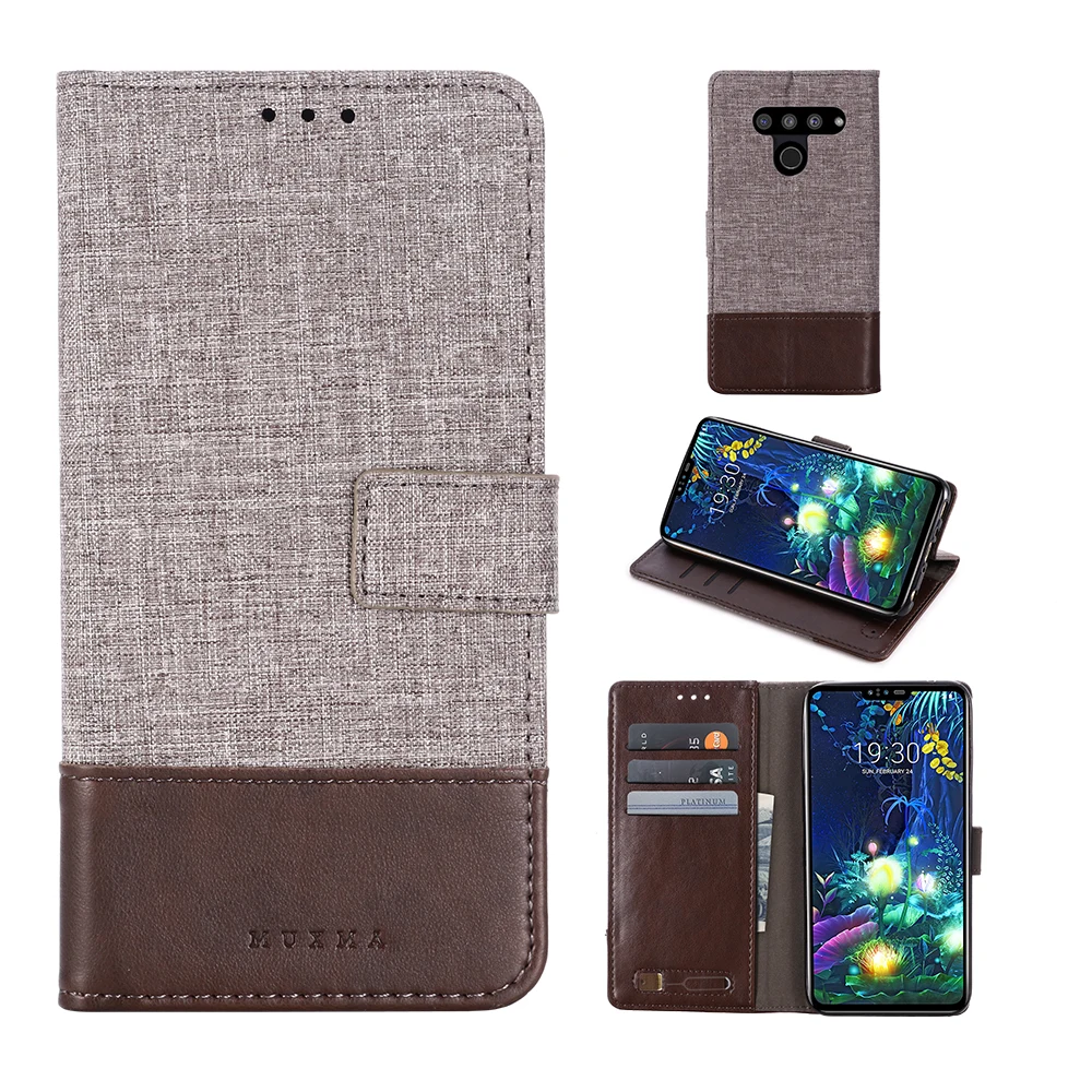 Чехол MUXMA для LG G5 G6 G8 Q6 V20 V30 V35 V40 V50 ThinQ K40 флип-чехол Dompet Kulit PU+ подставка+ слот для карт чехол s