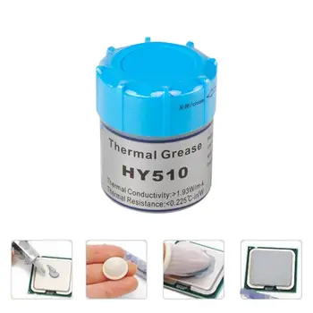 HY510 Silicone Heatsink Compound Thermal Conductive Grease Paste for CPU GPU 10 pcs to 220 silicone thermal heatsink insulator pads w insulating particles for lm78xx lm317 tdaxx