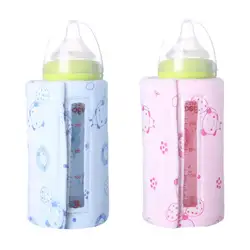 Визуальный USB портативный подогреватель молока путешествия чехол для детской бутылочки Отопление Одеяло изоляционный термостат