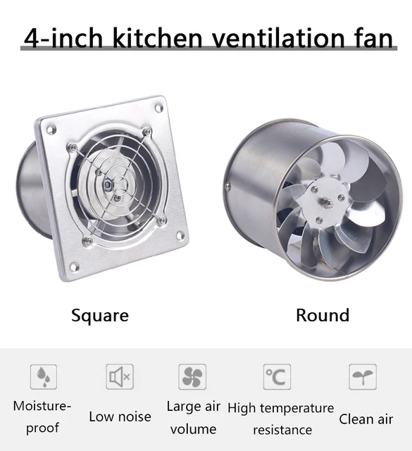 Campana Extractora Cocina Ventilador De Escape  Extractor Fan Kitchen  Bathroom - 4 - Aliexpress