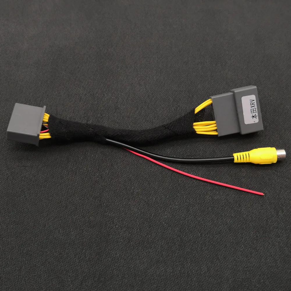 YIFOUM 10 шт. 24Pin видео вход переключатель обратная камера RCA Кабель-адаптер для Honda XRV X-RV Vezel HRV H-RV 2013